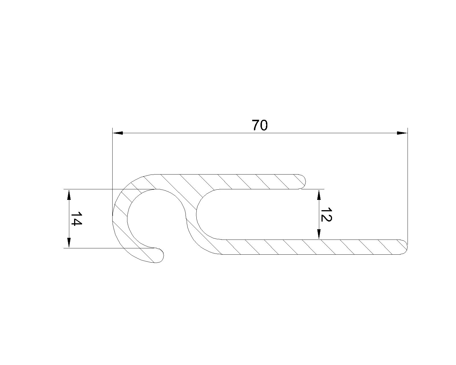 Aluminum Rail Type B 3000mm alt